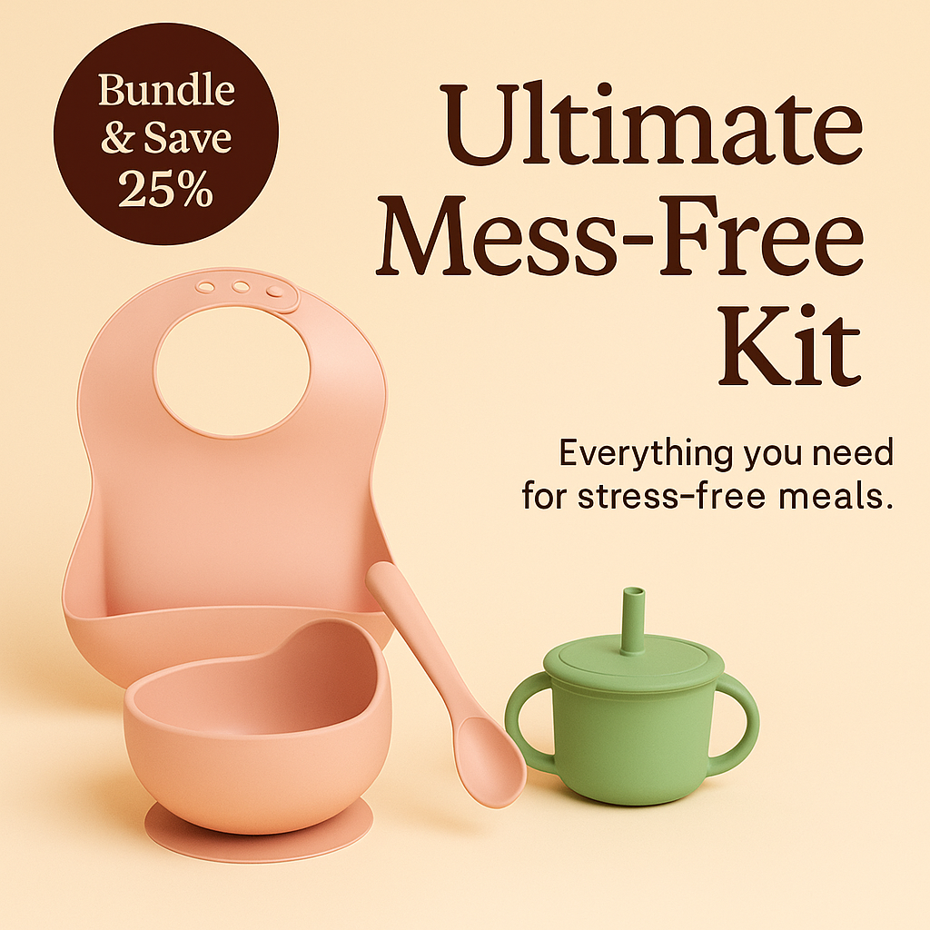 Ultimate Mess-Free Kit™ — All-in-One Baby Feeding Set (Free Bonus Cup!)