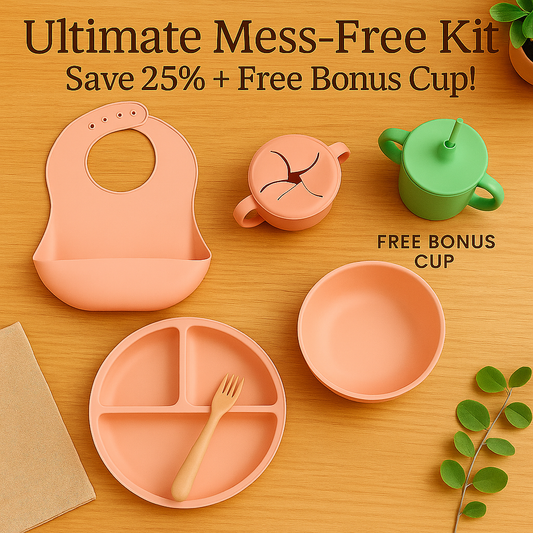 Ultimate Mess-Free Kit™ — All-in-One Baby Feeding Set (Free Bonus Cup!)