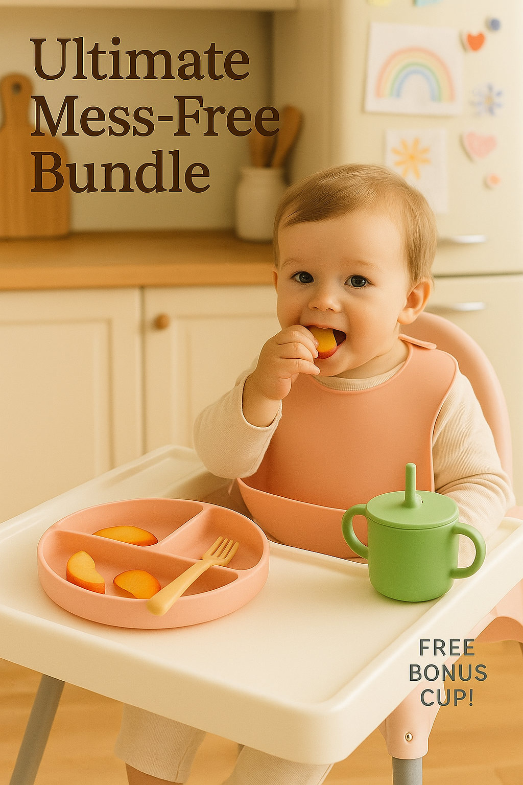 Ultimate Mess-Free Kit™ — All-in-One Baby Feeding Set (Free Bonus Cup!)